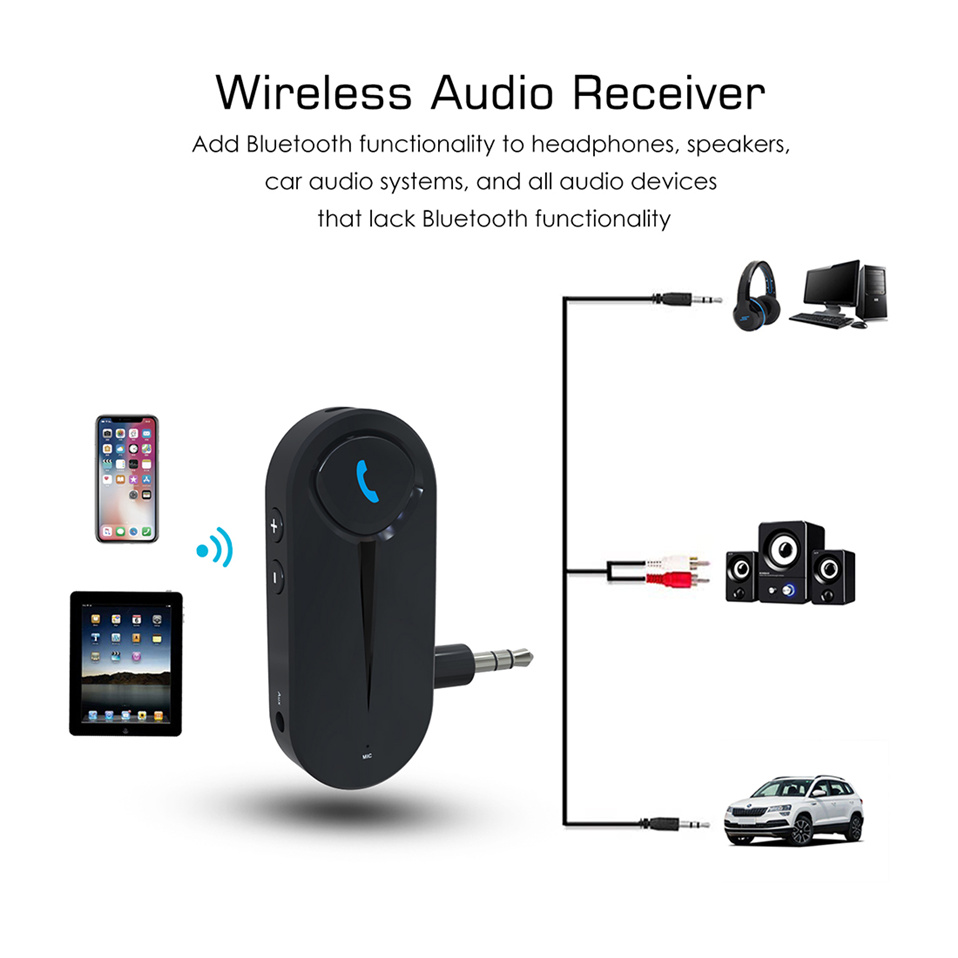 Bt010 Wireless Audio Receiver + Bluetooth Handsfree Car Kit-haike 