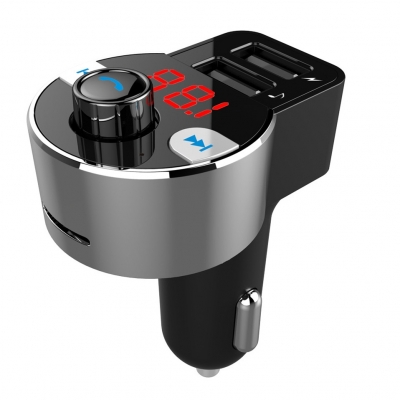 HK203 Hot Sell Model Bluetooth Handsfree +FM Transmitter With Dual USB  output 5V/2.1A + 1.0A