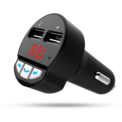 HK207 Hot Sell Promotion Bluetooth Handsfree +FM Transmitter + 3.1A charger