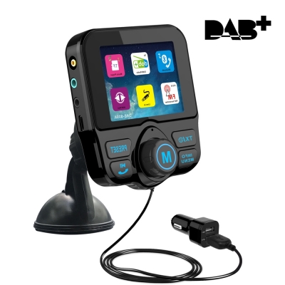 DAB 009A In Car Car DAB Receiver + Bluetooth Handsfree + FM Transmitter